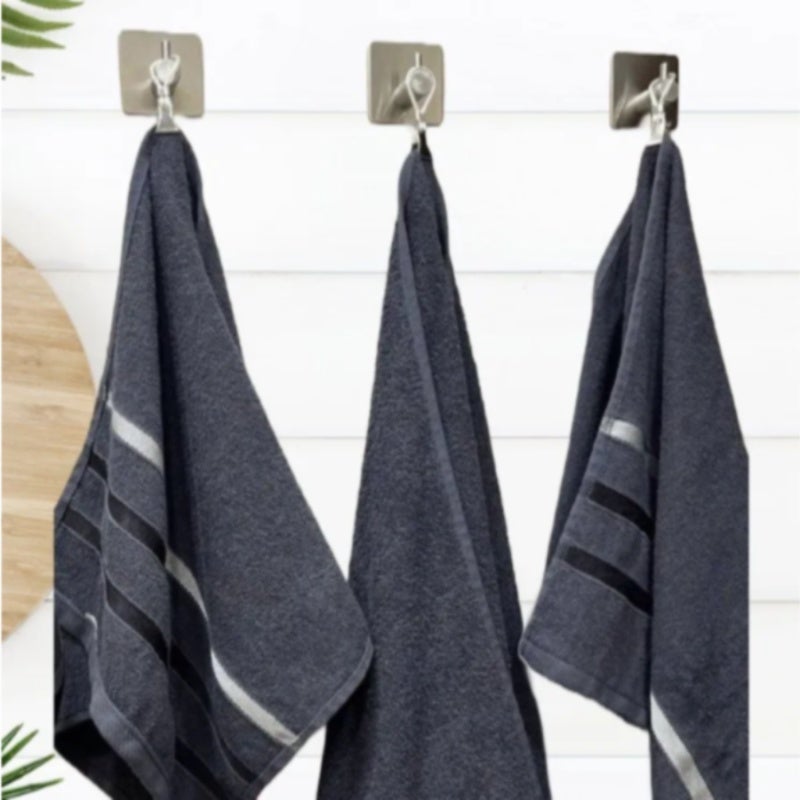 Towel Holder 15*10*2cm Durable Steel & Silicone Loop - Versatile Space-Saving Organizer for Indoor Outdoor Kitchen Garden Car Use - Image 2