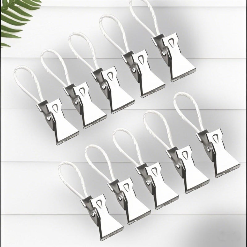 Towel Holder 15*10*2cm Durable Steel & Silicone Loop - Versatile Space-Saving Organizer for Indoor Outdoor Kitchen Garden Car Use - Image 1
