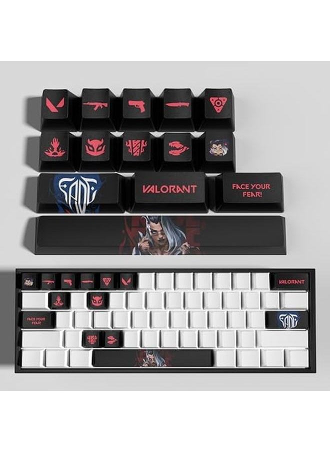 erorex - Valorant Custom Keycaps Oem Profile 14Keys Pbt Dye Sub Keycap Set For Mechanical Keyboards Valorant Gift Gaming Accessories For Gamer Jett - Image 1