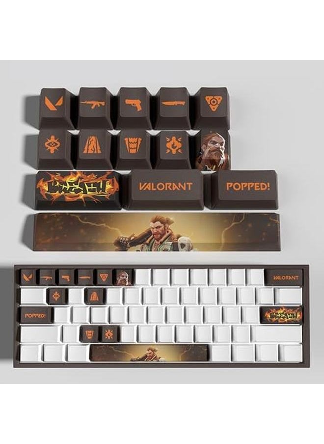 erorex - Valorant Custom Keycaps Oem Profile 14Keys Pbt Dye Sub Keycap Set For Mechanical Keyboards Valorant Gift Gaming Accessories For Gamer Jett - Image 1
