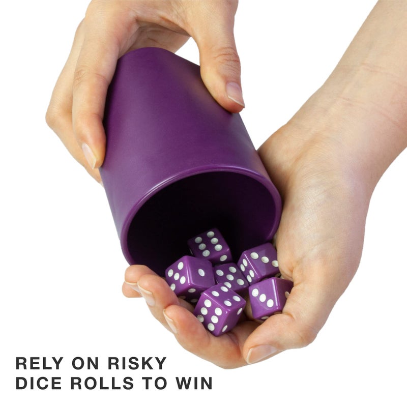 Brybelly Farkle with Friends - 2-6 Player Dice Game for Family Game Night - Includes 6 Dice Cups, 36 Dice, Scorecards, and Instructions - Image 5