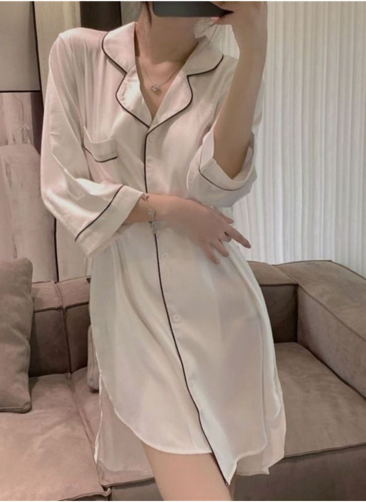 General - ice silk shirt nightgown - Image 1