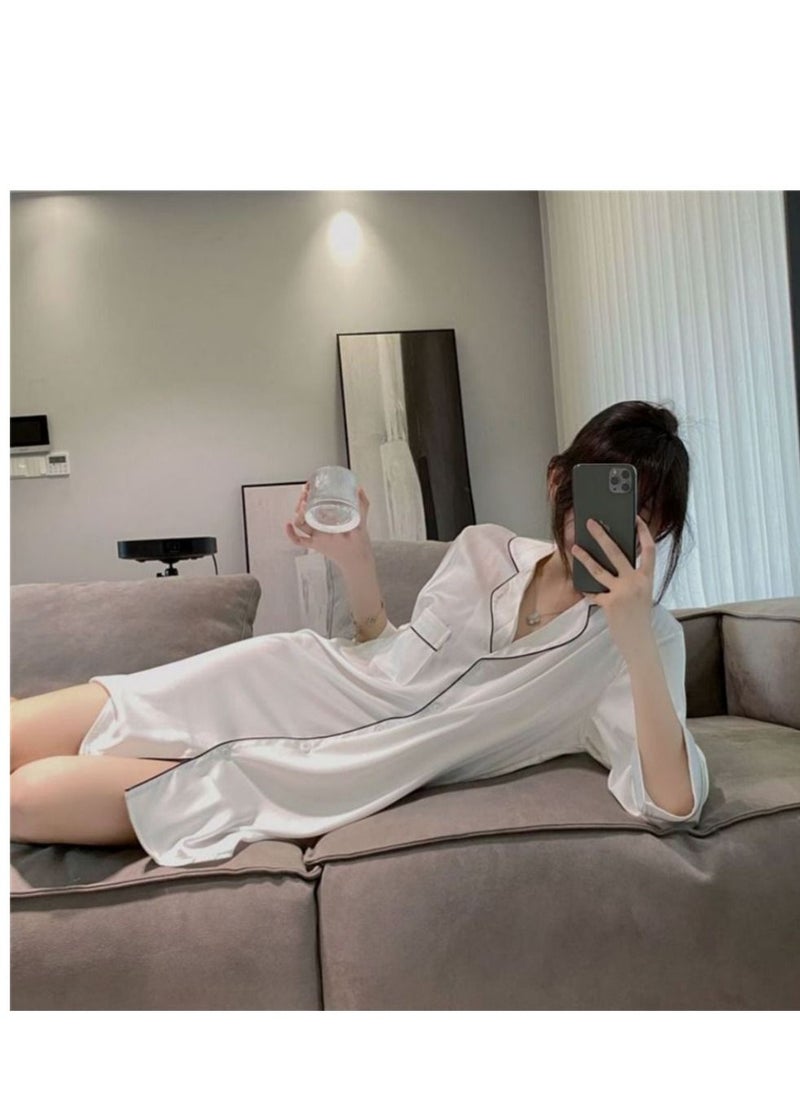 General - ice silk shirt nightgown - Image 1