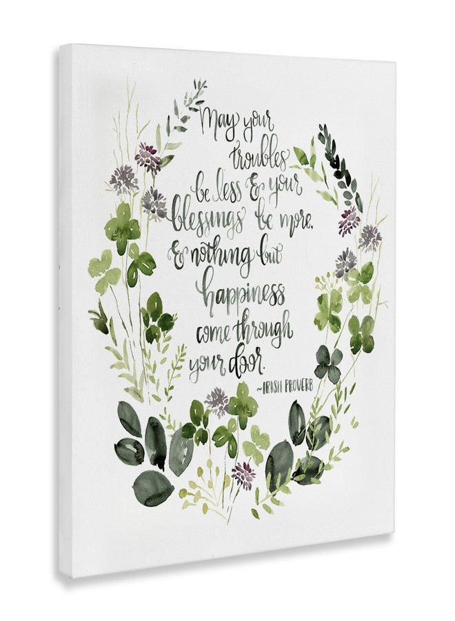 Stupell Industries Troubles Be Less Irish Proverbs, Designed by Jennifer Paxton Parker, 17 x 17, Canvas Wall Art - Image 3