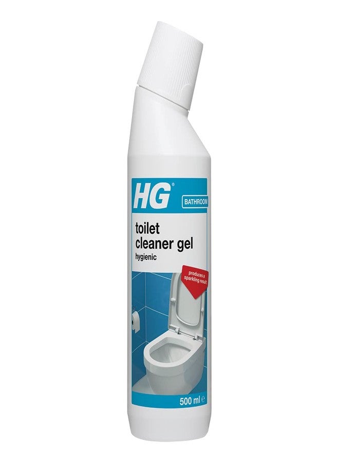 HG Toilet Cleaner Gel, Super Powerful Hygienic Toilet Limescale Remover & Loo Cleaner, Heavy Duty Toilet Descaler & Stain Remover, WC Cleaner & Bathroom Cleaner Formula - 500ml - Image 1