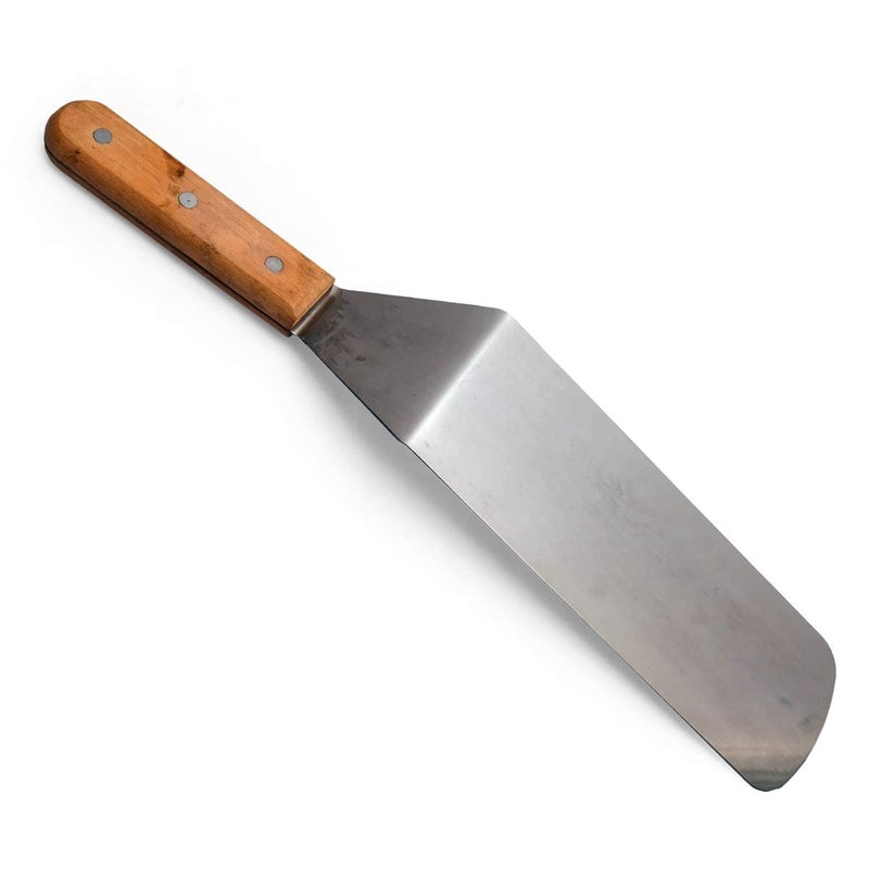 THW ملعقة بيتزا THW® من الفولاذ المقاوم للصدأ مع مقبض خشبي - Image 3