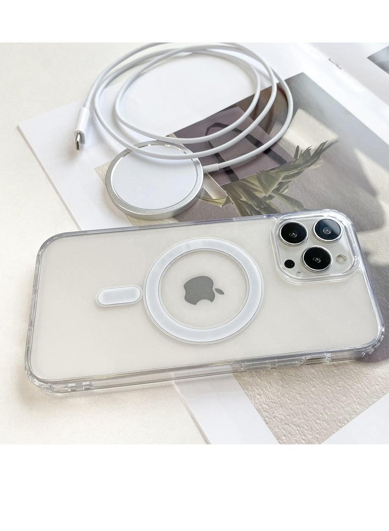 ELTRAZONE Iphone 15 Pro Max Clear Case Magsafe Compatible Shockproof - Image 2
