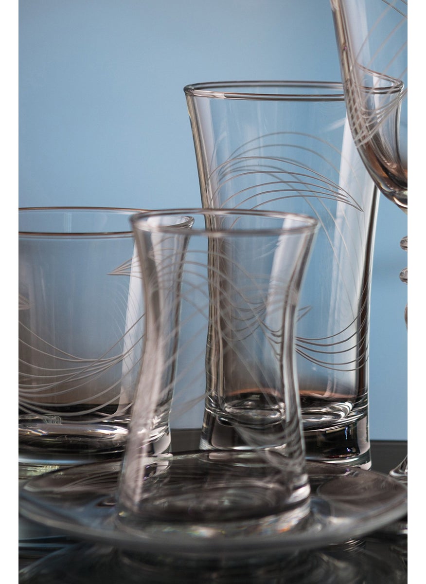 Royal Home Roya Home Ebrar Sade 12 Piece Tea Glass Set for 6 People  - Image 1