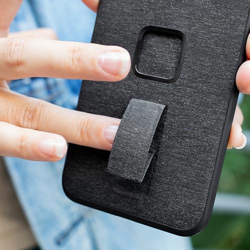 Peak Design حافظة هاتف بيك ديزاين موبايل إيفريداي لووب لجهاز آيفون 14 برو، رمادي، مع حلقة، تصميم نحيف، حماية من السقوط، غلاف قماش مقاوم للعوامل الجوية، SlimLink يتصل بحوامل وأدوات الهاتف المحمول - Image 3