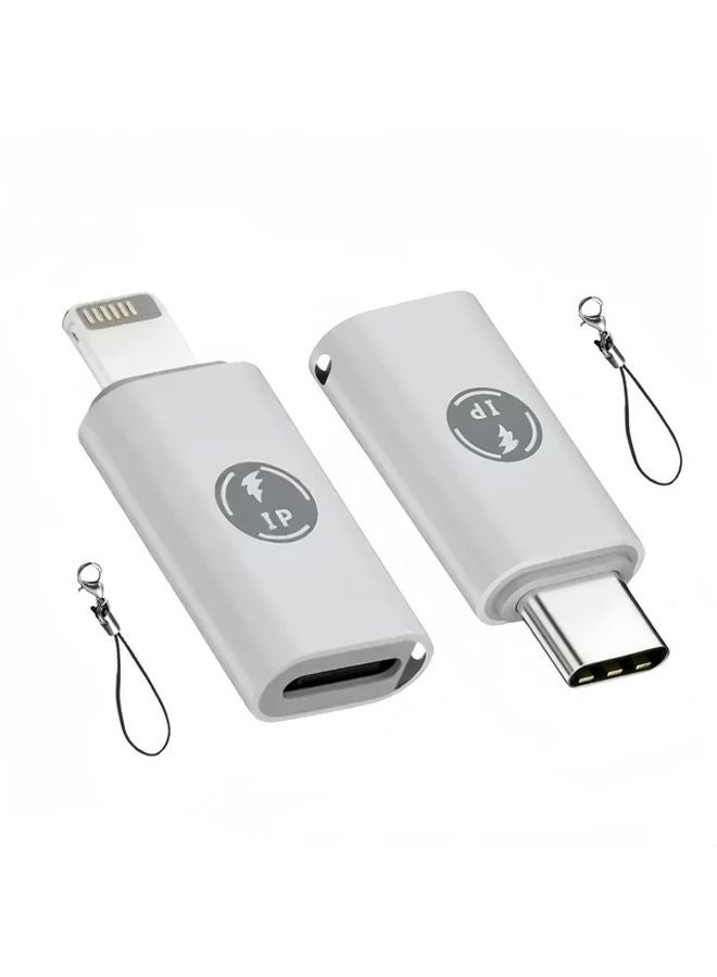 USB C Female To Lightning Male Adapter For Data Transfer Charging External Devices - Image 1
