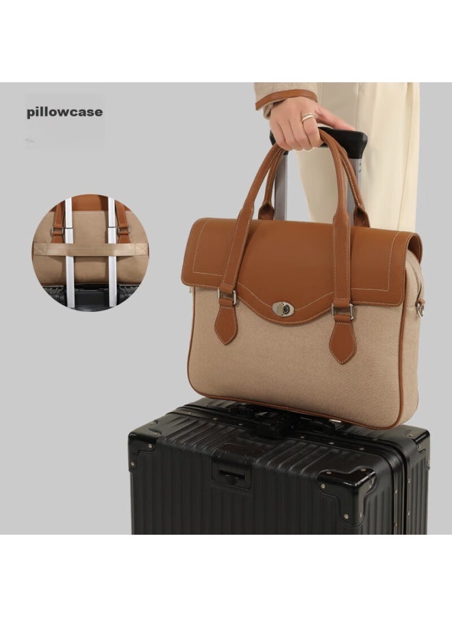 MOOD Miaodi 15.6-inch Laptop Bag For Business Trips, Large Capacity Business Commuter Sling Bag For Women, Handheld Travel Bag - Image 1