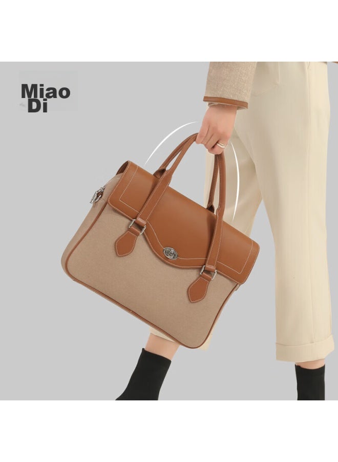 MOOD Miaodi 15.6-inch Laptop Bag For Business Trips, Large Capacity Business Commuter Sling Bag For Women, Handheld Travel Bag - Image 2