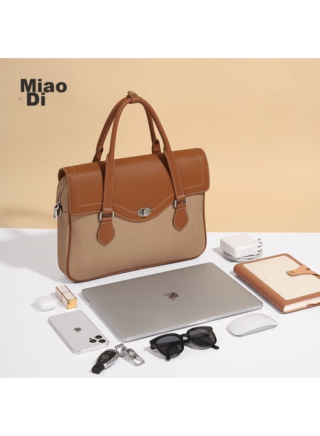 MOOD Miaodi 15.6-inch Laptop Bag For Business Trips, Large Capacity Business Commuter Sling Bag For Women, Handheld Travel Bag - Image 5