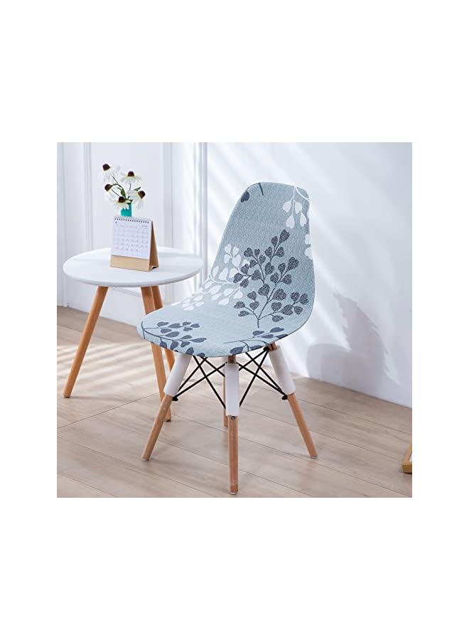 The Bros Dining Chair Cover Set of 6,Shell Chair Covers for Mid Century Modern Chair Printed Stretch Chair Slipcover Washable Side Chairs Lounge Armless Chair Protector-E-Set of 6 - Image 2