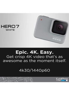 GoPro HERO7 White - E-Commerce Packaging - Waterproof Digital Action Camera with Touch Screen 1080p Video 10MP Photos Stabilization  - Image 2