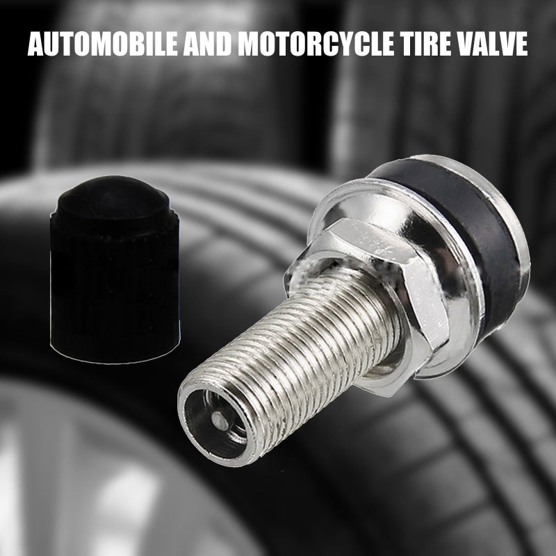 1pc Universal Motorcycle Wheel Valve 32mm Tubeless Tyre Dustcap Scooter - Image 4