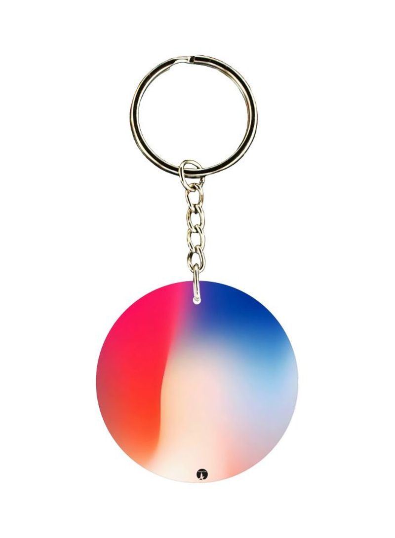 Colourful Printed Dual Sided Keychain