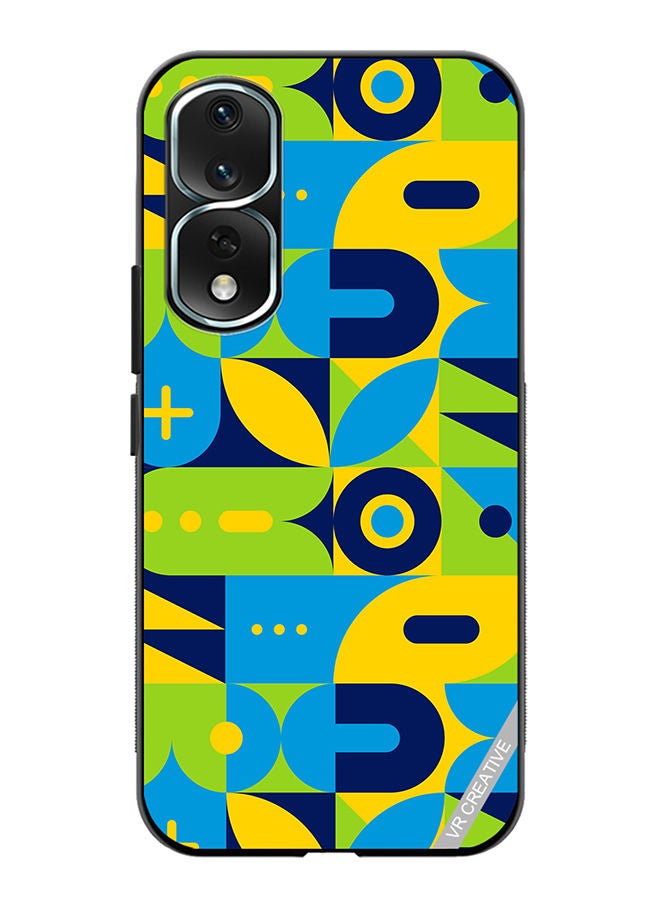 VR CREATIVE Protective Case Cover For Honor 80 Pro Geometry Pattern Design Multicolour - Image 1