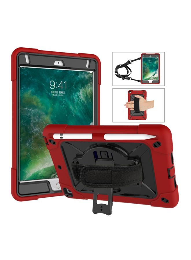 زبون حافظة لجهاز iPad Mini 5 / 4 بلون متباين من السيليكون + حافظة كمبيوتر مع حامل - Image 1