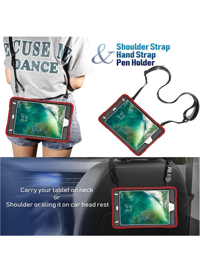 زبون حافظة لجهاز iPad Mini 5 / 4 بلون متباين من السيليكون + حافظة كمبيوتر مع حامل - Image 5