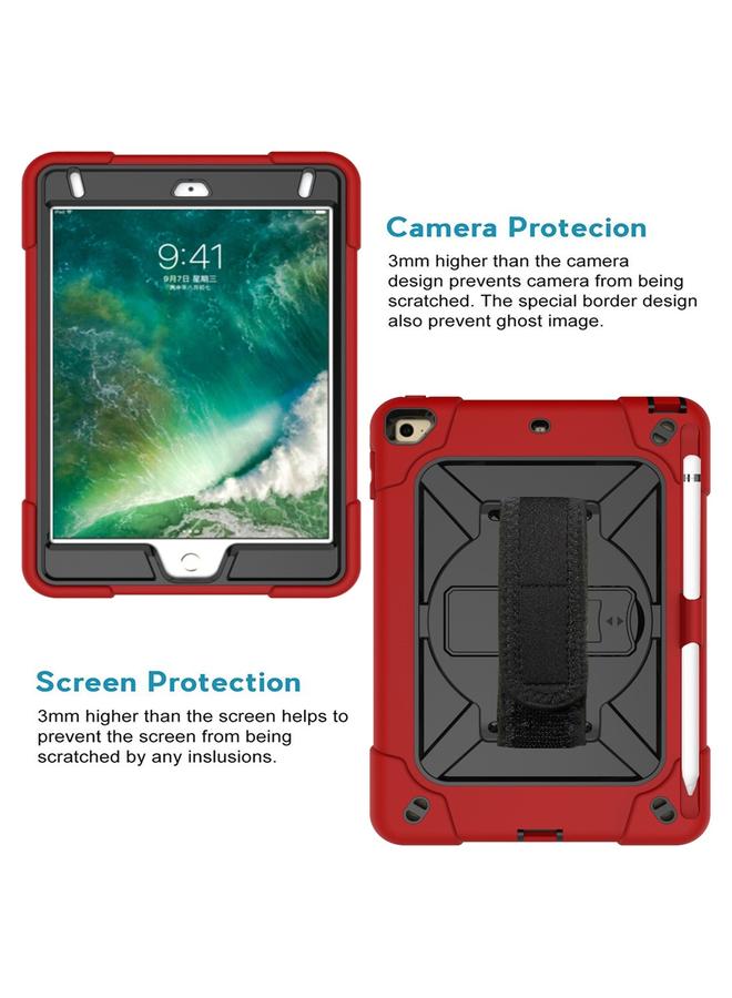 زبون حافظة لجهاز iPad Mini 5 / 4 بلون متباين من السيليكون + حافظة كمبيوتر مع حامل - Image 4