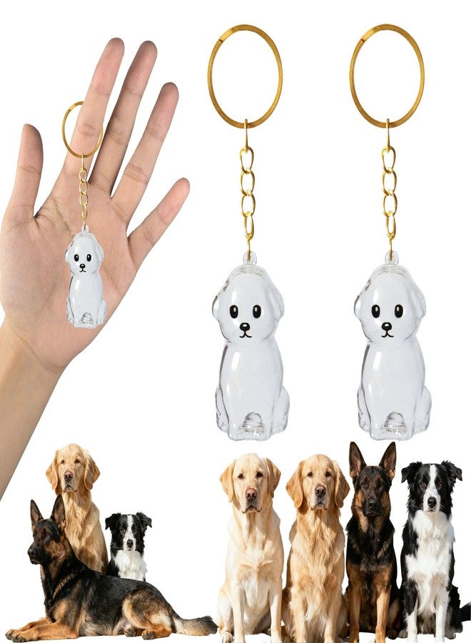 ZPSOX Dog Hair Collector Keychain Charm Memorial Storage Box, Dog Shape Pet Hair Memorial Bottle, DIY Pet Furs Collection Capsules, Ashes Keepsake, Fur Keepsake Poodle - Image 1