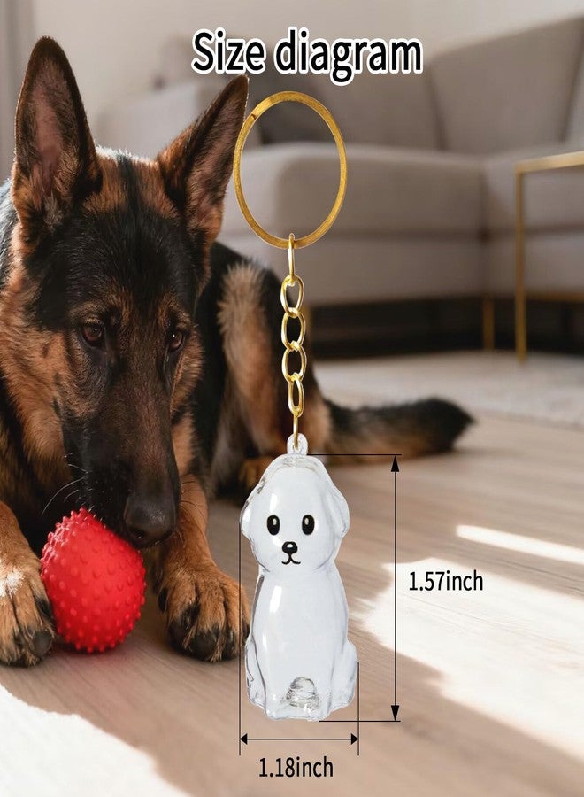 ZPSOX Dog Hair Collector Keychain Charm Memorial Storage Box, Dog Shape Pet Hair Memorial Bottle, DIY Pet Furs Collection Capsules, Ashes Keepsake, Fur Keepsake Poodle - Image 2