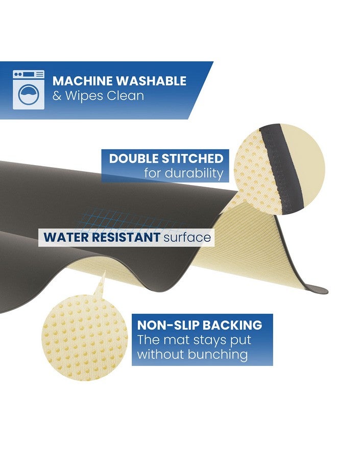 HIGHERHUMAN Super Jumbo Splat Mat - 60” x 60” Extra Large Waterproof and Washable Protective Mess Mat for Floors and Tables During Arts Crafts Painting Playtime and Mess ( Dark Grey, Jumbo- 5ft x 5ft (60" x 60") - Image 2