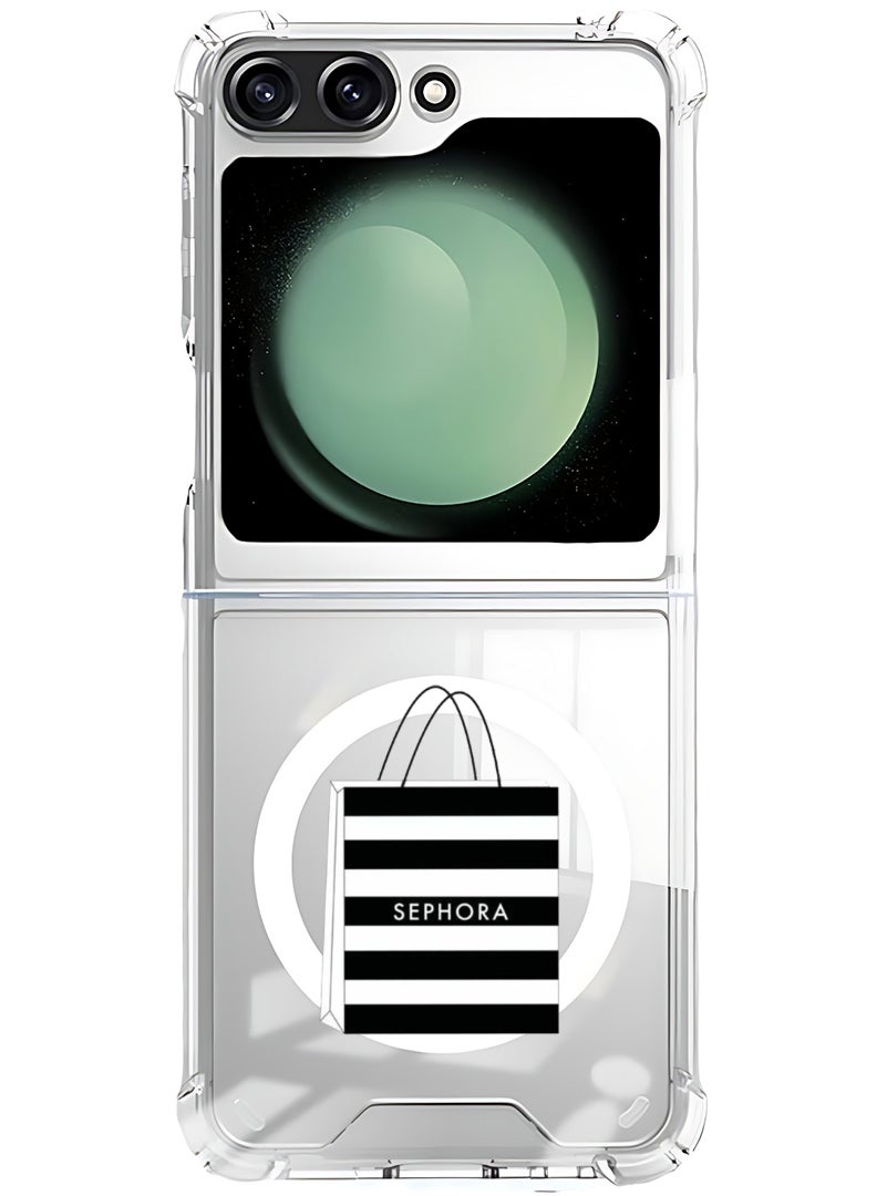 Theodor Magnetic Case for Samsung Galaxy Z Flip 6 Compatible with MagSafe Wireless Charging, Shockproof Phone Bumper Cover Shopping bag - Image 1