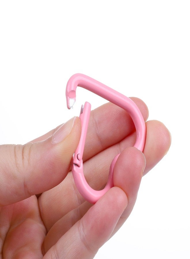 Vagocom Hook + Keychain Clip Accessory for Bogg Bag and Simply Southern Tote, Cute Heart Shaped Key Chain Clip Charm Decorative for Rubber Beach Handbag(Pink) - Image 4