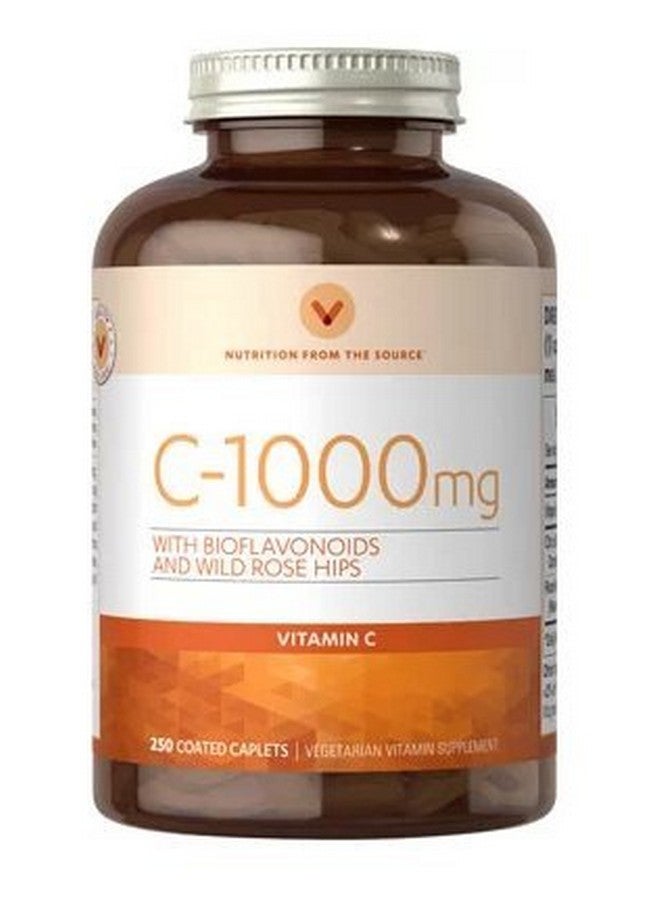 VITAMIN WORLD فيتامين سي 1000 ملغ مع البيوفلافونويدز وورود الورد البري 250 قرص مغلف - Image 1