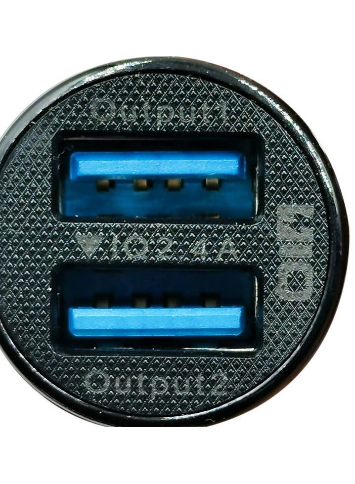 وبو Wopow CD013 شاحن سيارة ميني USB مزدوج شاحن متنقل للسيارة 2.4Amp لنظام IOS android - Image 3