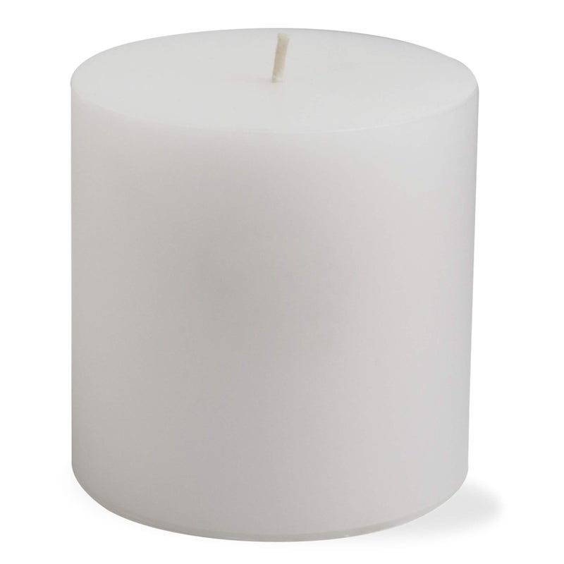 tag Chapel 4X4 White Pillar Paraffin Wax Candle Unscented Drip-Free Long Burning 75 Hours For Home Decor Wedding Parties Dining Dinner Kitchen Table Tabletop Living Room End Table Decor Decoration 4x4 - Image 2