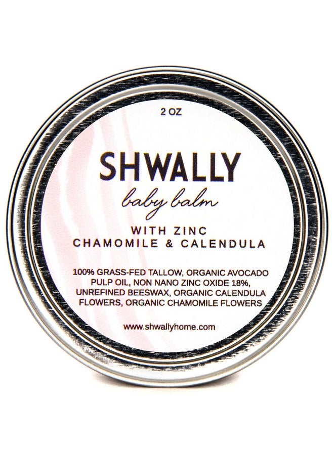 Shwally Tallow & Calendula Baby Bootie, Lip and Nipple Balms, The Ultimate Paleo Skin Protector - 100% Grass Fed Tallow, Calendula Flowers and Protective Beeswax, Pregnancy and Nursing Safe, Unscented (Zinc Oxide + Chamomile - Not Scented) - Image 1