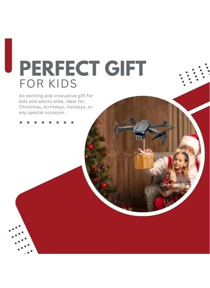 Gravity Foldable Quadcopter Drone with 360° Roll – 150m Range, Dual HD Camera Lenses, 25-30 Min Flight Time, Speed Control, Gesture Manipulation, Optical Flow, Obstacle Avoidance (Grey) - Image 3