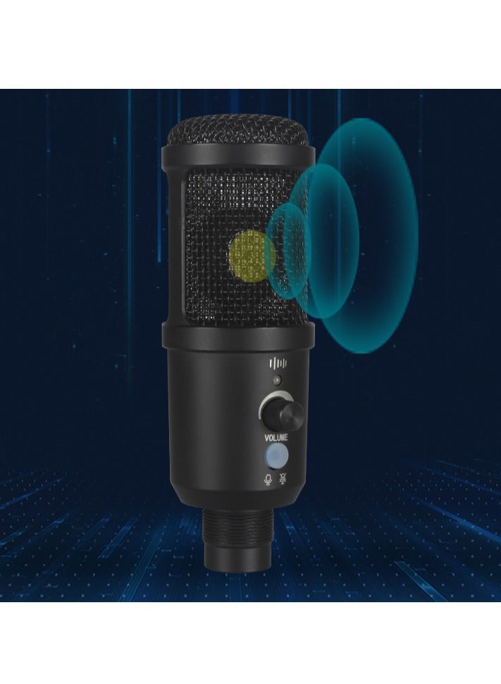 ميكسد مجموعة ميكروفون USB مكثف للاستوديو مع ذراع ذراع قابل للتعديل وحامل صدمات للأدوات الصوتية والتسجيل الصوتي والبث الصوتي على YouTube والألعاب الصوتية والبث المباشر - Image 2