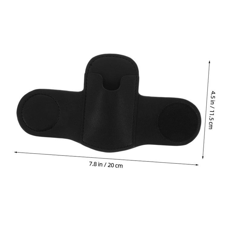 Balacoo Pu Stethoscope Holder Clip Secure Storage Black Compact Waist Design - Image 3
