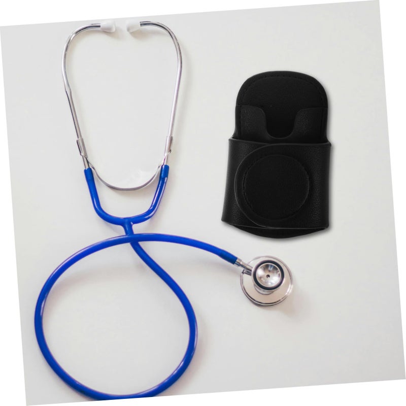 Balacoo Pu Stethoscope Holder Clip Secure Storage Black Compact Waist Design - Image 5