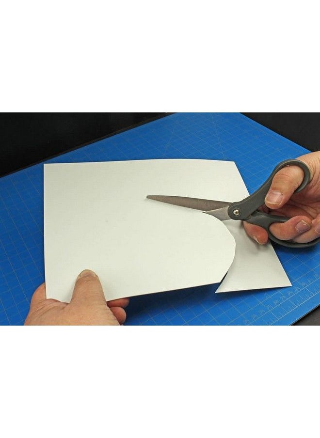 LITKO - White 8X10Inch Polystyrene Flexible Craft Sheets Plasticard Sheets For Modeling And Crafting Plasticard Variety Pack (9) - Image 1