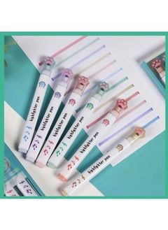 Kawaii Multicolored Paw Pastel Highlighter Set  - Image 3