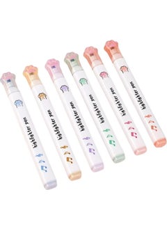 Kawaii Multicolored Paw Pastel Highlighter Set  - Image 5