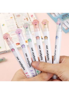 Kawaii Multicolored Paw Pastel Highlighter Set  - Image 2