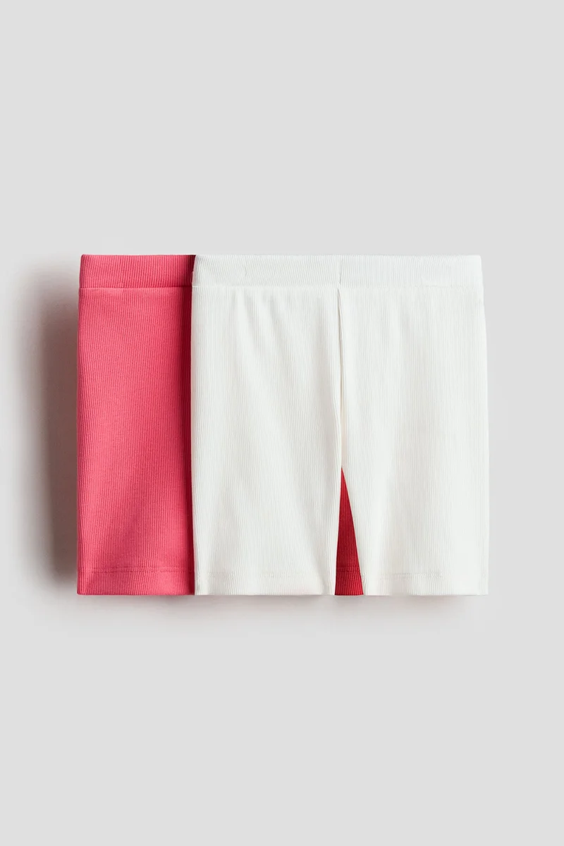 H&M 2-pack ribbed cycling shorts