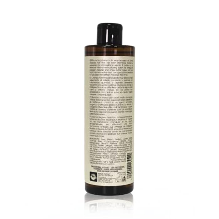 LINANGE Emergency Reconstruction Shampoo for Very Damaged Hair with Collagen, Keratin, and Shea Butter - Nourishing and Restructuring Shampoo, 500ml / 16.9 oz. - Image 3