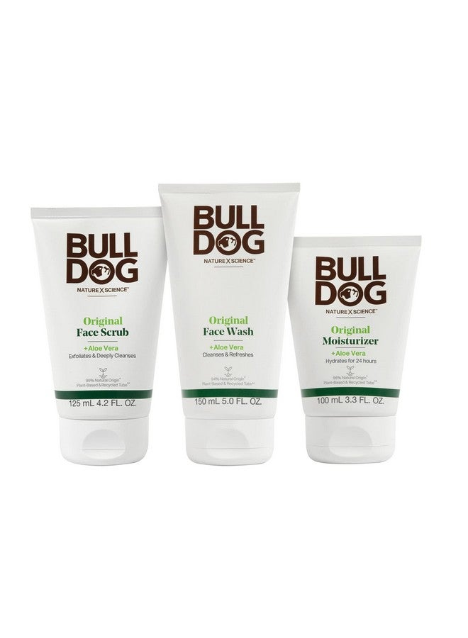 BULLDOG Mens Skincare And Grooming Original Full Face Kit With Moisturizer Face Wash & Face Scrub - Image 2