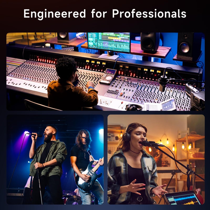 Cable Matters 2-Pack Premium XLR to XLR Cables - 25ft, Male to Female Microphone Cable, Oxygen-Free Copper (OFC) Mic Cord, Black - Image 4