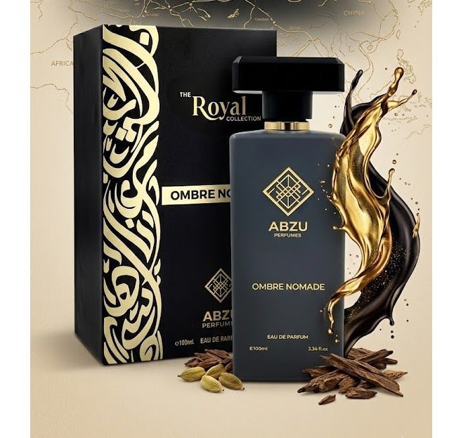 ABZU PERFUMES Ombre Nomade Eau de Parfum For Men Deep Oud & Amber Blend with Spices and Rose, Long Lasting Men's Perfume 100 ml - Image 3