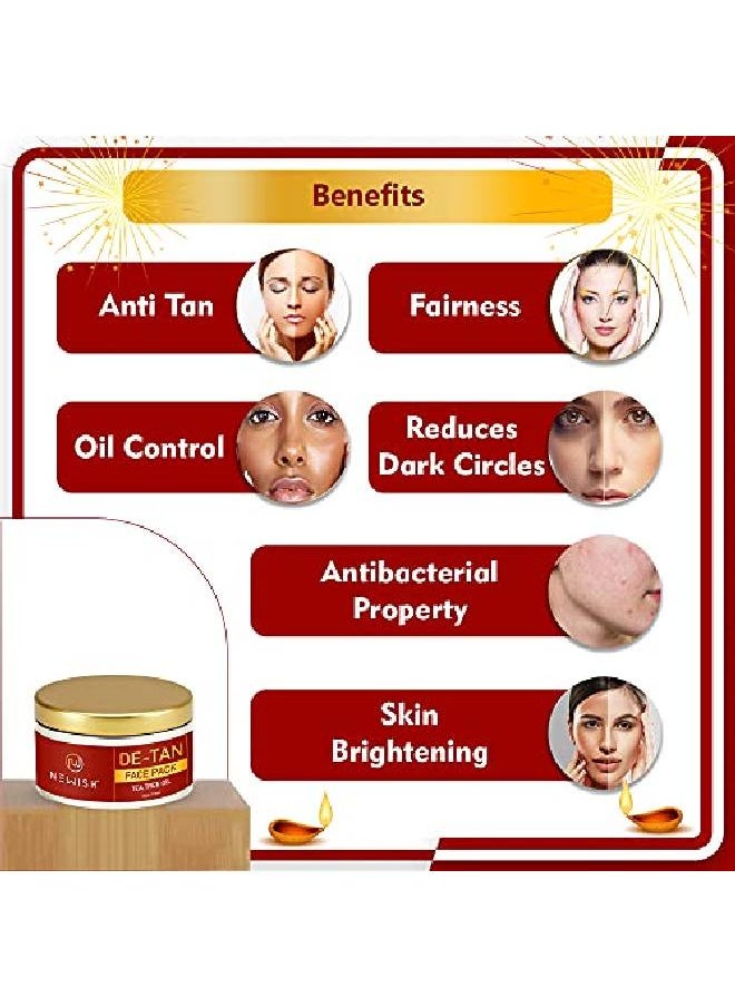 Newish ® عبوة دي تان للوجه للرجال والنساء 50 جرام  - Image 3