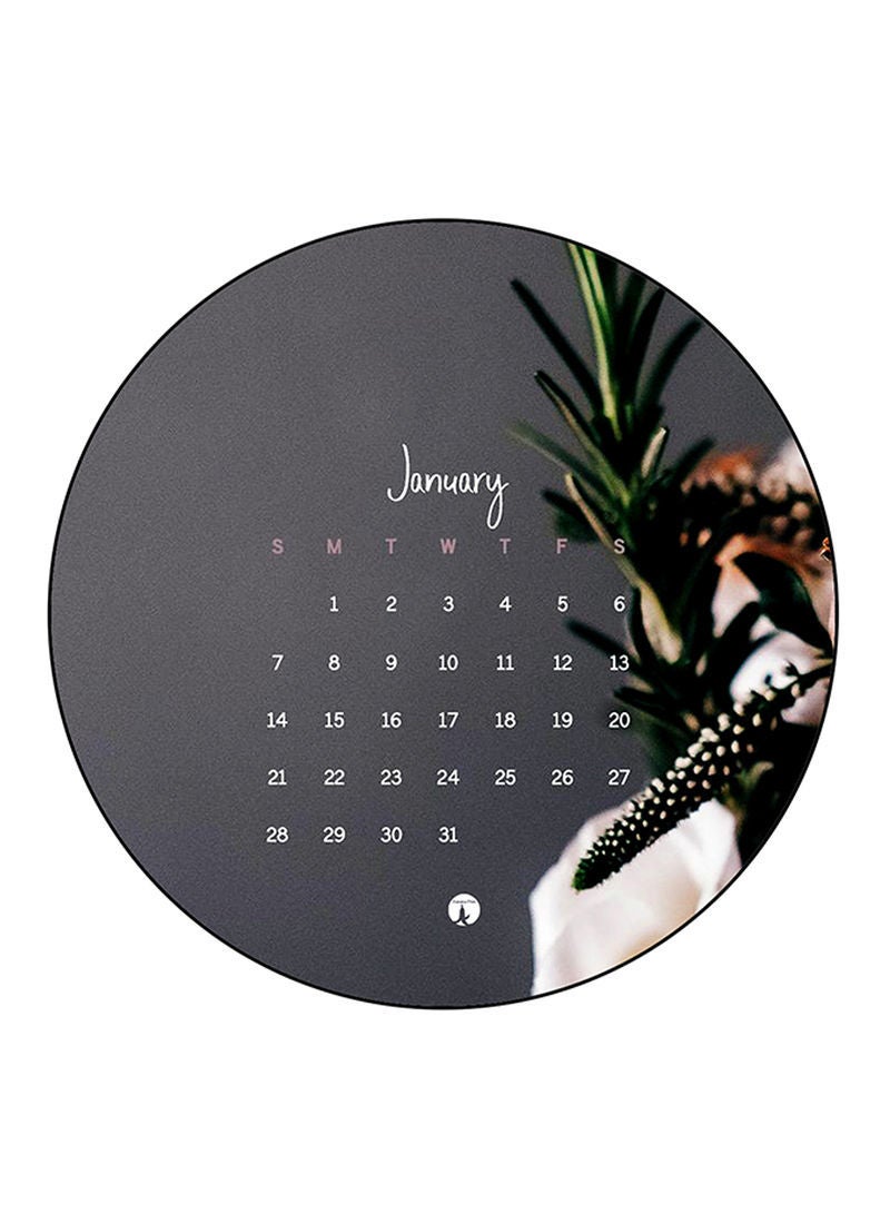 RKN Calender Printed Large Round Pin Badge Multicolour - Image 2