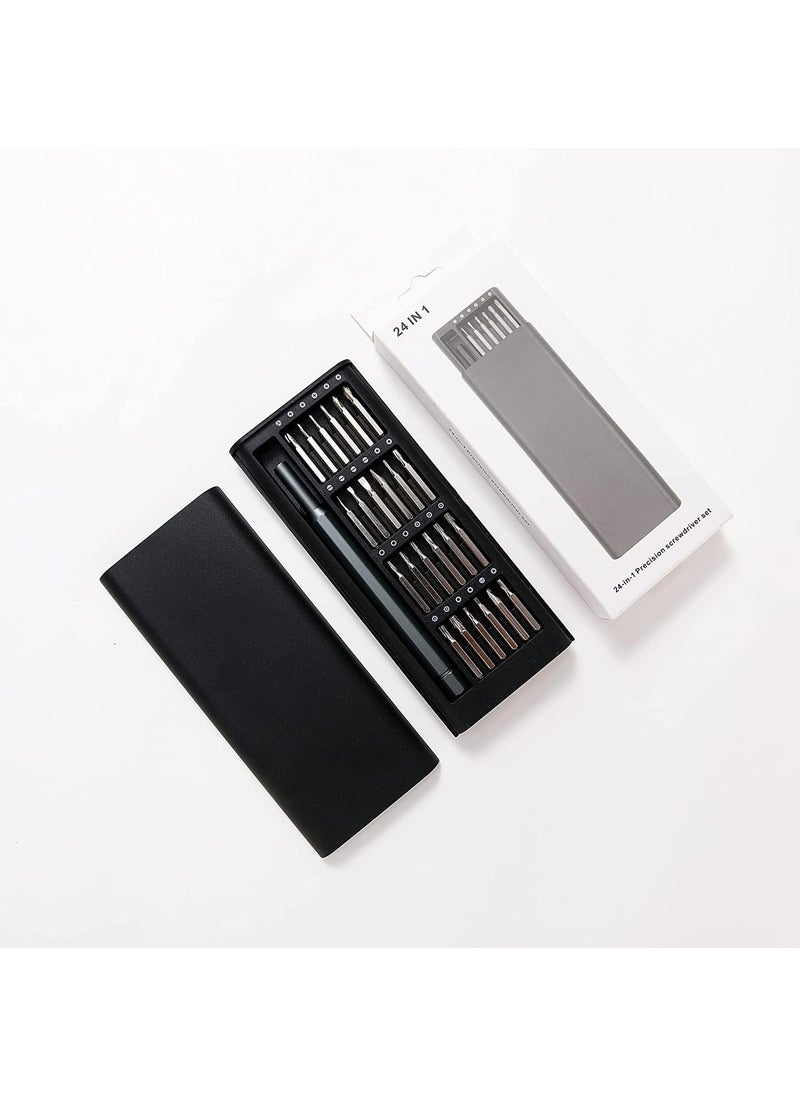 SPRSE - Screwdriver Kit 24 in 1 Small Screwdriver SetMagnetic Repair Tool Kit for LaptopiPhoneCellphoneMacBookTabletComputerPS5ElectronicGlassesWatchPocket Mini Screwdriver Tool Set PK1 - Image 1